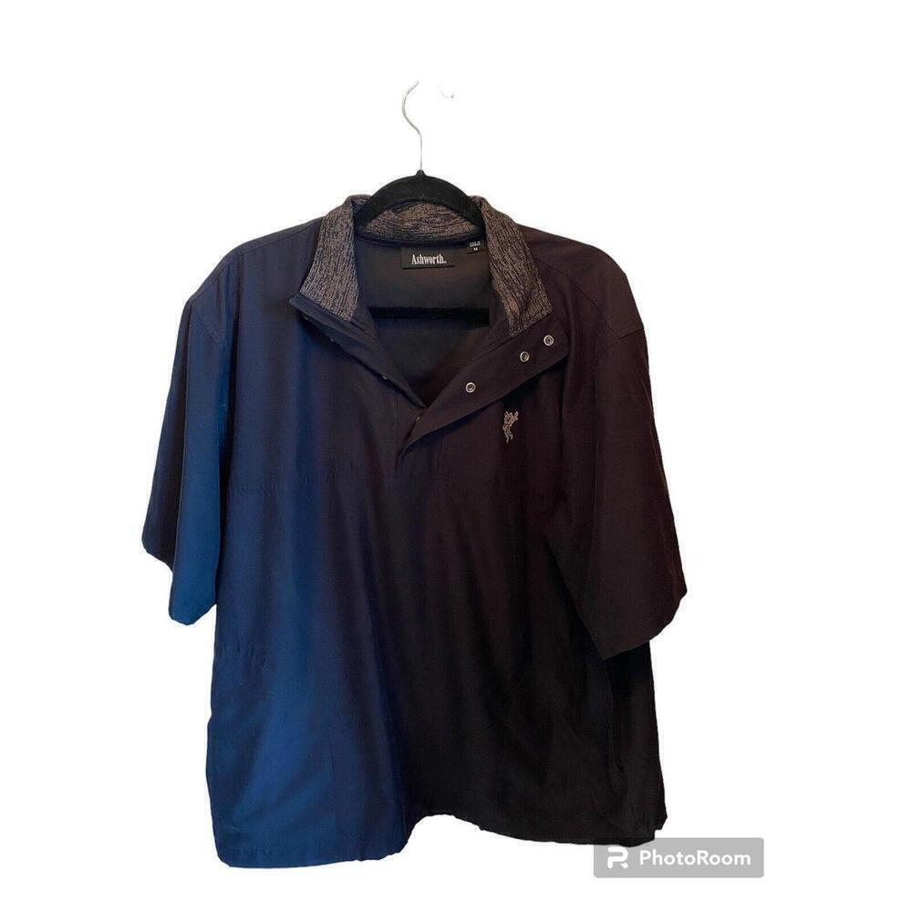 Men's Ashworth Short Sleeve Pull Over Wind Breaker Jacket. Sz.M